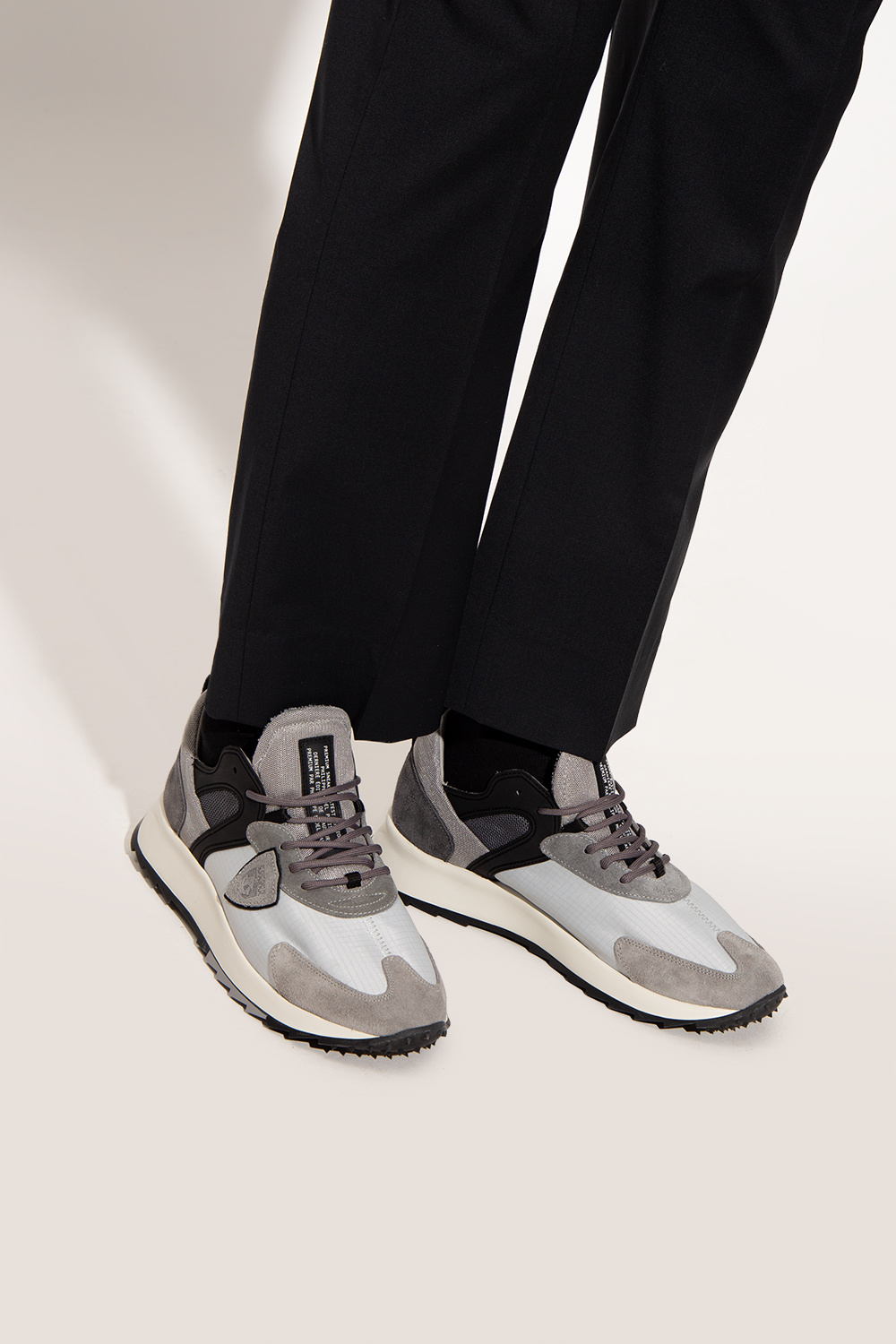 Grey 'Royale Low' sneakers Philippe Model - IetpShops Norway